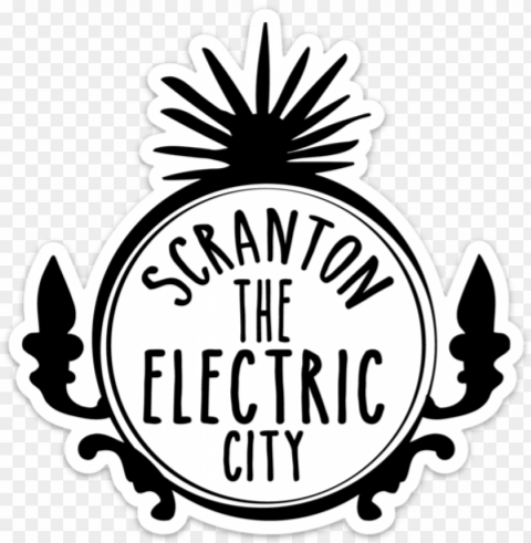 scranton electric city magnet - scranton the electric city logo HighResolution Transparent PNG Isolated Graphic
