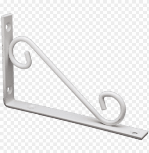 scroll brackets - white - triangle PNG Graphic with Transparent Isolation