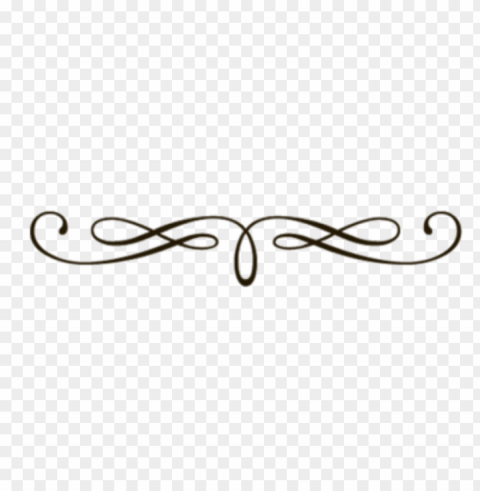 scroll line Isolated Design Element on Transparent PNG