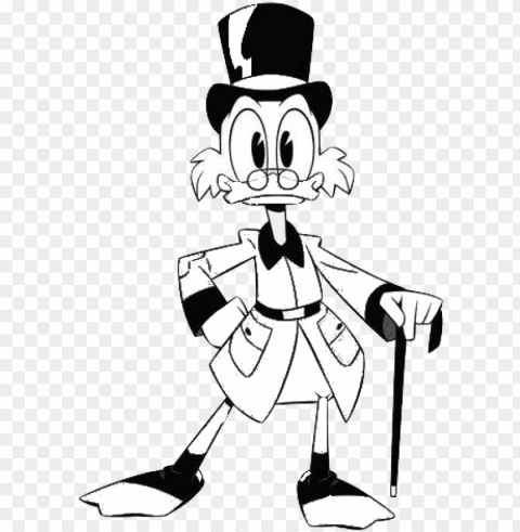 scrooge mcduck ducktales coloring page - scrooge mcduck ducktales 2017 Isolated Artwork on Clear Transparent PNG