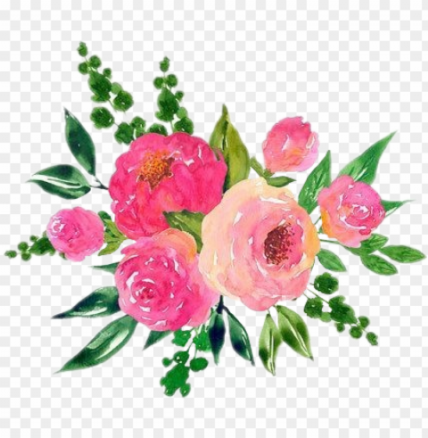 scrose roses rose aesthetic cute flower watercolor - cute flower aesthetic transparent PNG clipart