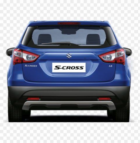 Scross Back View - Maruti Suzuki S Cross Car Free Transparent Background PNG