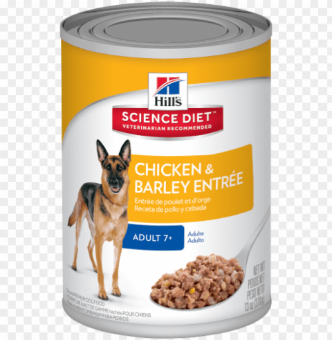 sd adult 7 plus chicken and barley entree dog food - canned dog food HighQuality Transparent PNG Isolated Art