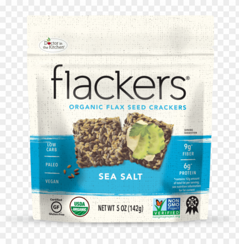 sea salt flaxseed crackers - doctor in the kitchen flackers organic flax seed crackers PNG transparent images for social media