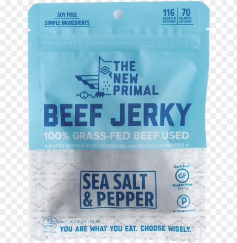 sea salt & pepperbr100% grass-feed beef - new primal grass-fed beef sticks original 20 sticks Clear PNG pictures broad bulk