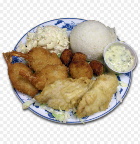 seafood combo plate lunch - dinner Transparent PNG image free PNG transparent with Clear Background ID 37053a91