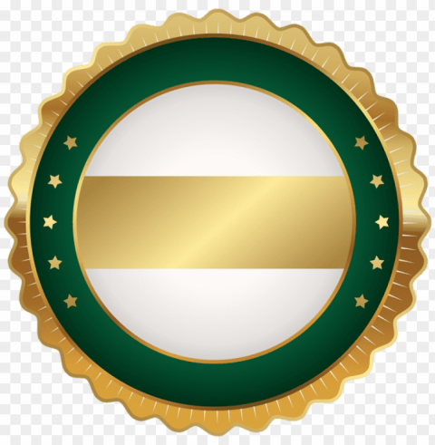 seal badge green gold clip art image - clip art PNG for Photoshop