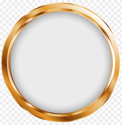 seal badge white goldimage High Resolution PNG Isolated Illustration