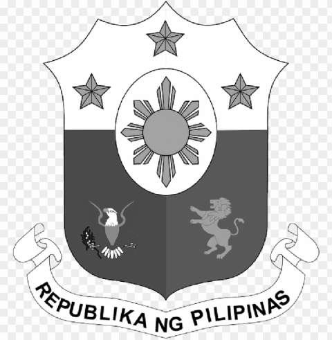 seal flag outline map symbol republic symbols - philippines coat of arms Transparent Background Isolated PNG Figure