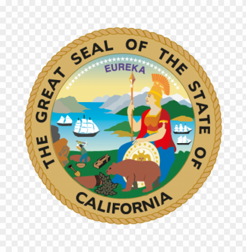 seal of california vector logo free download PNG format