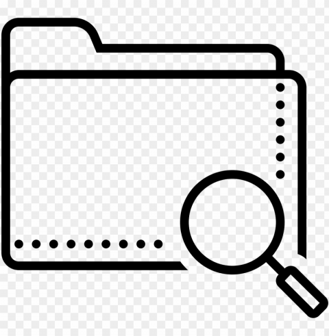 Search Folder Icon - Icon PNG Transparent Pictures For Projects