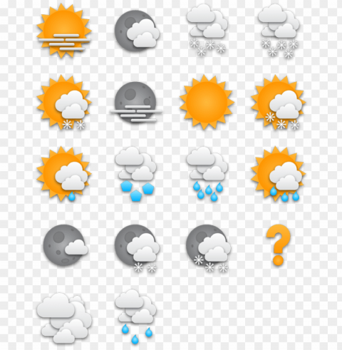 search - weather icon pack PNG images with alpha transparency free