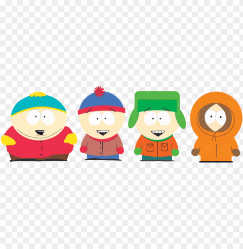 season nineteen of south park premiered wednesday - south park 4 main characters Isolated Subject with Clear PNG Background