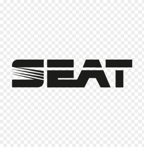 seat black vector logo free download HighResolution Transparent PNG Isolated Graphic