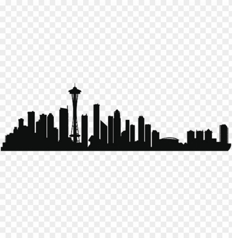 seattle spaceneeddle cityofseattle washington freetoedit - seattle skyline silhouette Isolated Item with Clear Background PNG PNG transparent with Clear Background ID 12dabd76