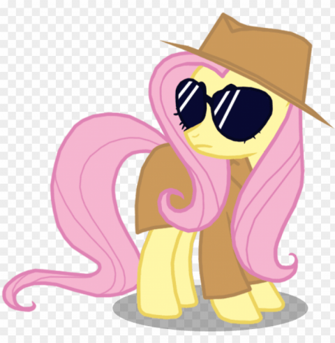 secret agent fluttershy PNG with clear background extensive compilation