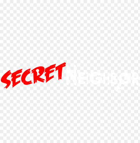 secret neighbor huge oacity - secret neighbor logo Isolated Artwork on Transparent Background PNG