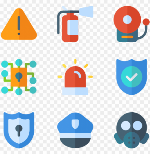 security 50 icons - security infographic icons PNG Isolated Subject with Transparency