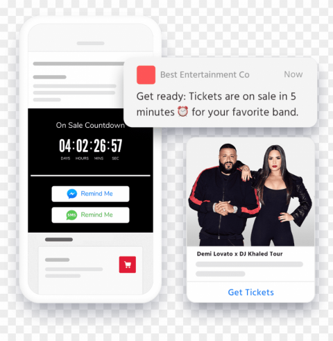 see how live nation improved opt ins by 10x with mobile - website Clean Background Isolated PNG Art