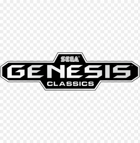 sega genesis classic collection - sega genesis classics logo PNG Image Isolated on Transparent Backdrop