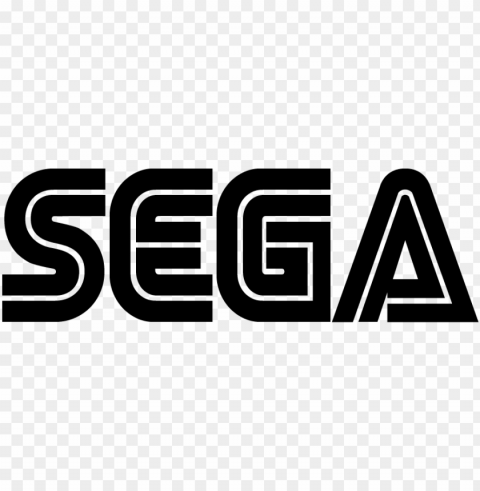 sega logo font by unknown - sega logo black and white PNG graphics with alpha transparency bundle