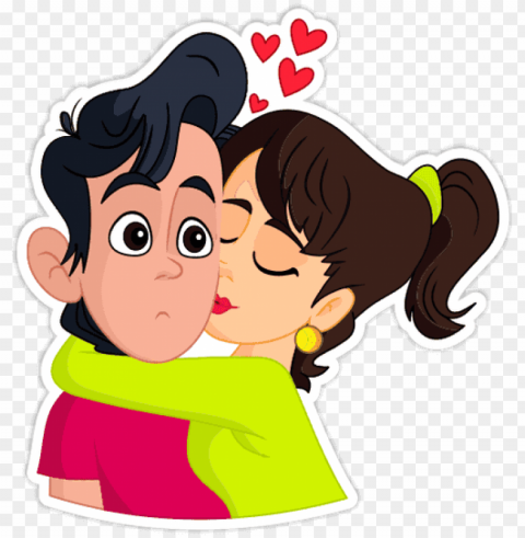 send - love cartoon couple Clear PNG pictures assortment