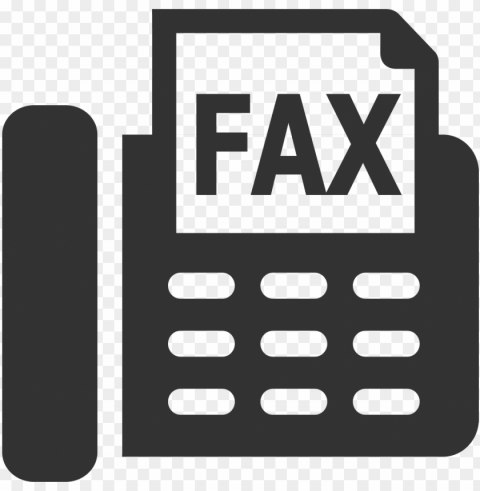 sending faxes - fax machine icon for email signature Transparent PNG Isolated Illustration