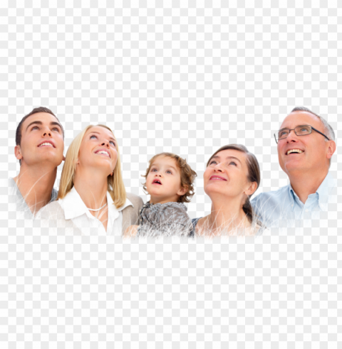 services - happy family looking u Isolated Artwork on Clear Transparent PNG PNG transparent with Clear Background ID b815ebe2