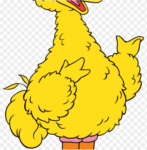 sesame street big bird cartoon PNG graphics with transparent backdrop