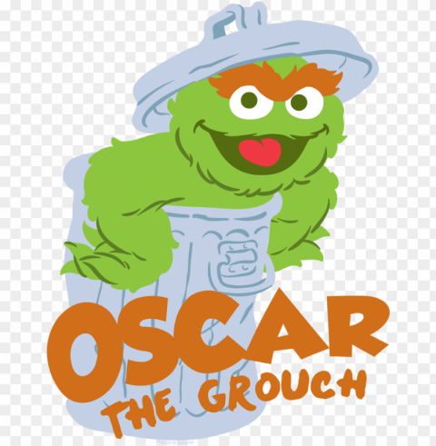 sesame street flat oscar kid's t-shirt - kids t-shirt youth sesame street- smiling oscar Transparent PNG images pack PNG transparent with Clear Background ID 52fe71f7