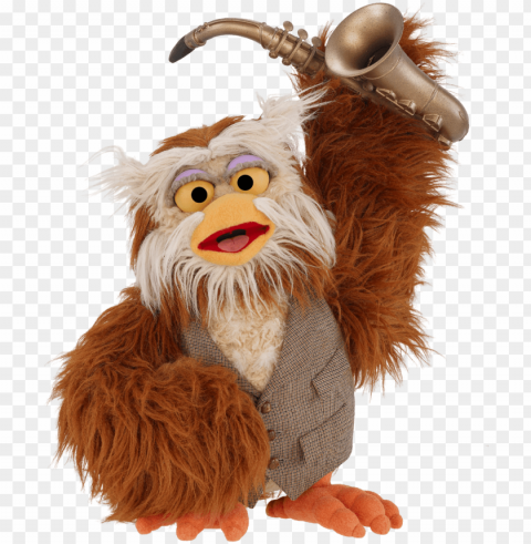 sesame street hoots the owl with saxophone - sesame street hoots the owl plush toy HighResolution Transparent PNG Isolated Graphic