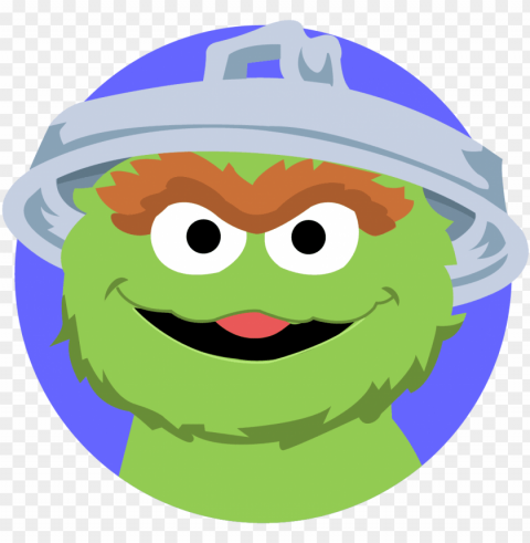 sesame street sign download - oscar the grouch circle Isolated Artwork on Transparent Background PNG