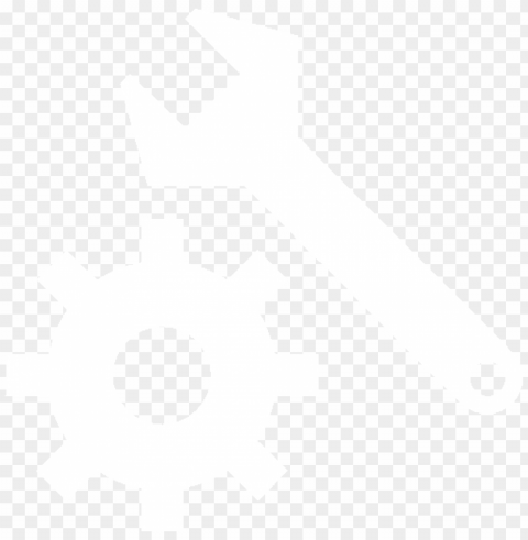 settings repair white icon HighQuality Transparent PNG Object Isolation