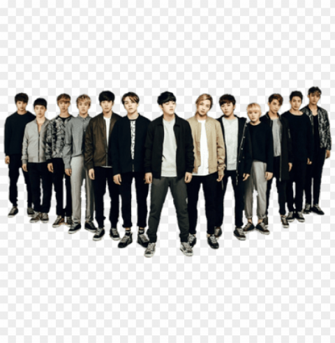 seventeen formation - seventeen kpop boy bands Transparent PNG pictures archive