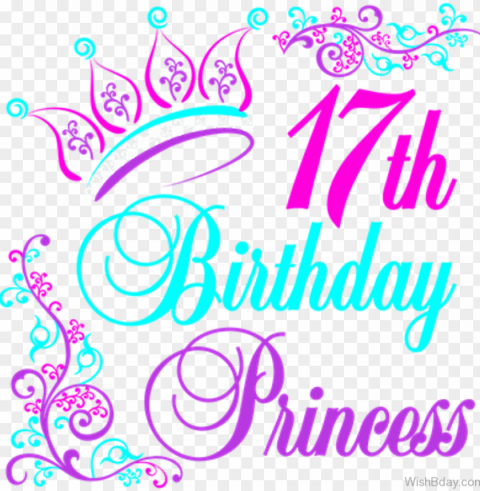 seventeenth birthday princess - happy 8th birthday my princess PNG Image Isolated on Transparent Backdrop