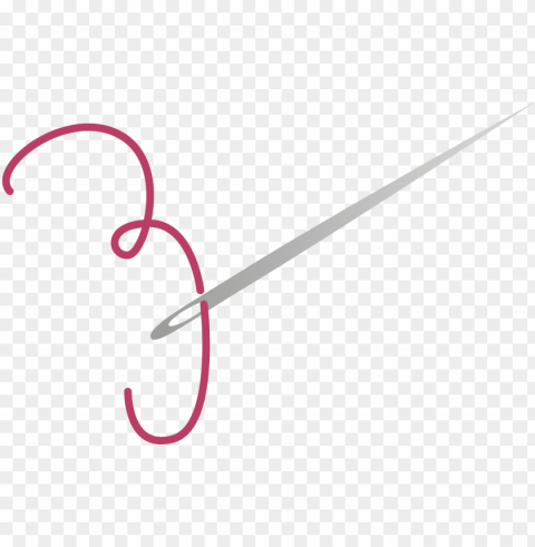 sewing needle vector - agulha de costura desenho PNG Isolated Illustration with Clarity