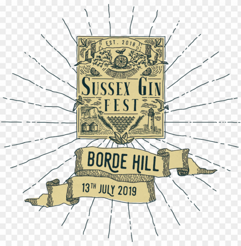 sgf logo 2019 teaser - sussex gin fest PNG Isolated Illustration with Clarity