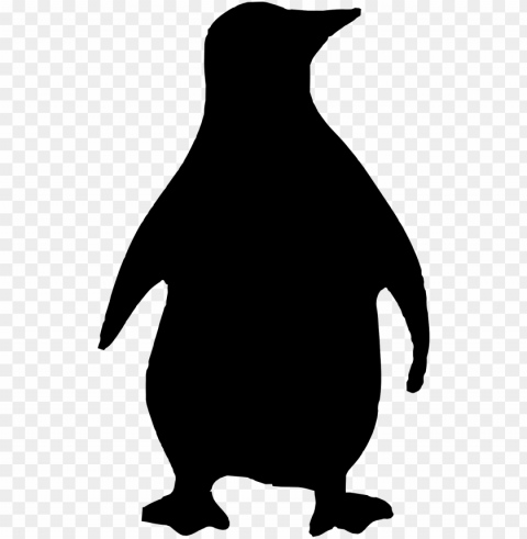 shadow clipart penguin - silhouette pengui PNG photo with transparency