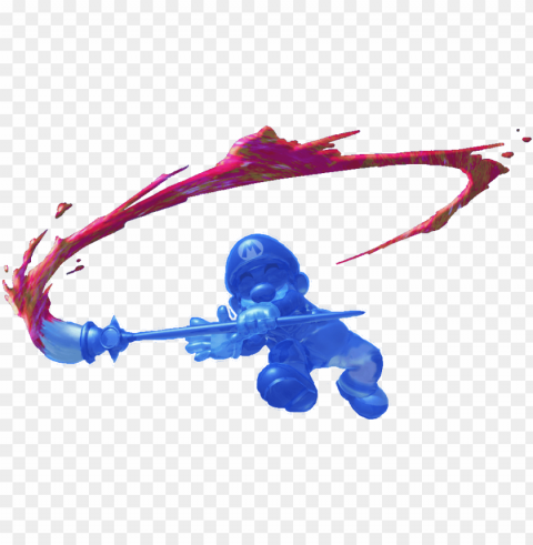 shadow mario - paint mario super mario sunshine Isolated Object on HighQuality Transparent PNG