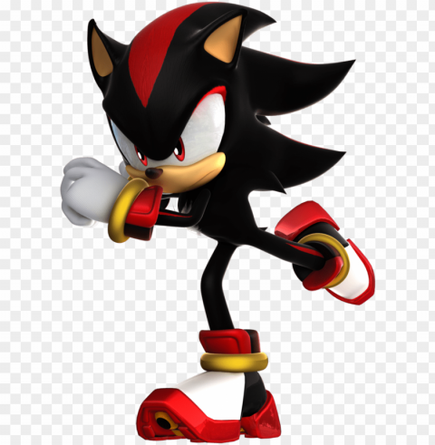 shadow running render by alsyouri2001 - shadow the hedgehog sonic forces Transparent Background Isolated PNG Illustration