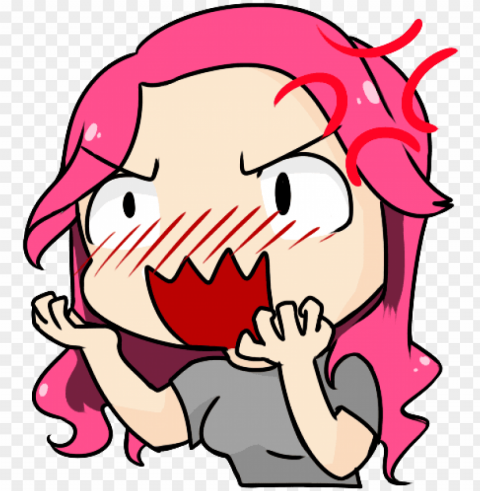 shadowila rage transparent emote by reggitar on deviantart - anime rage transparent Clean Background Isolated PNG Icon