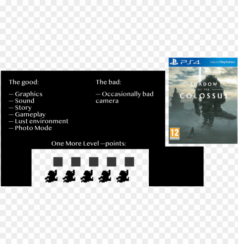 shadowofreview - shadow of the colossus ps4 cover PNG transparent designs for projects