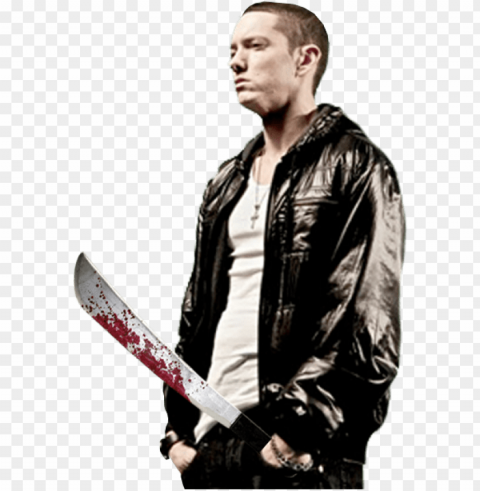 Share This - Eminem With A Knife PNG Image With Clear Background Isolation