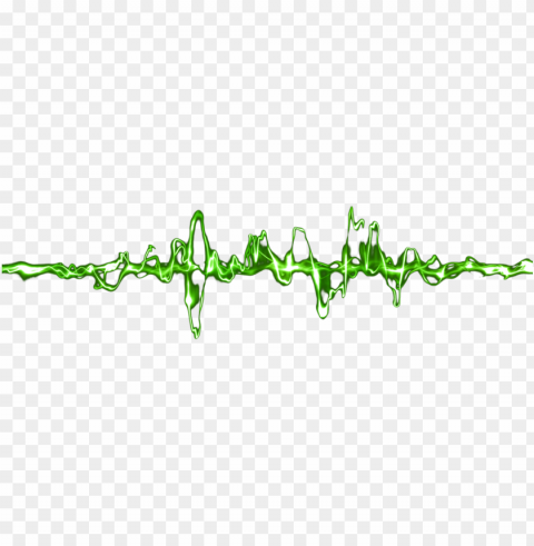 share this image - green sound waves Free download PNG with alpha channel