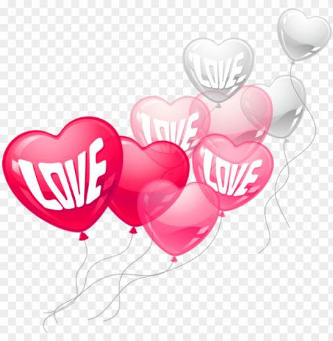 share this image - love balloons Isolated Artwork on HighQuality Transparent PNG