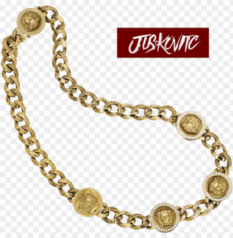 share this image - versace chain Clear Background PNG Isolated Design