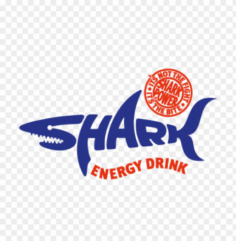 shark energy drink vector logo free download Clean Background Isolated PNG Object