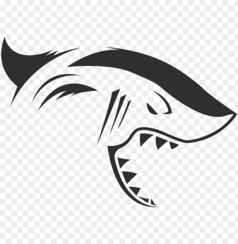 shark gaming logo Transparent Background PNG Isolated Character