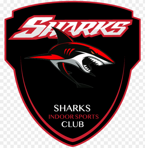 sharks indoor sports club inc - emblem Isolated Item on Clear Transparent PNG