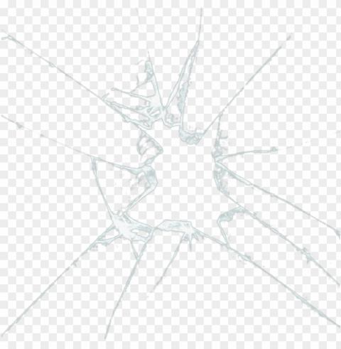 shattered glass effect Transparent Background Isolation in PNG Image